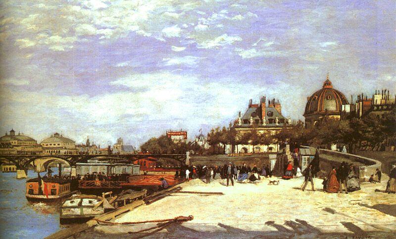 Pierre Renoir The Pont des Arts the Institut de France Sweden oil painting art